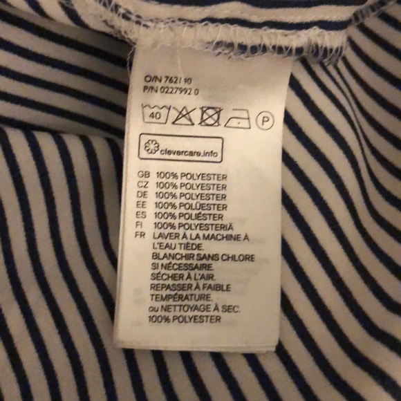 Black and white striped blouse - Picture 4 of 4